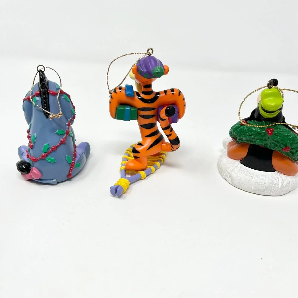 Vintage Disney Christmas Ornaments Set Eeyore Tigger Goofy Holiday Decor‎ Tree